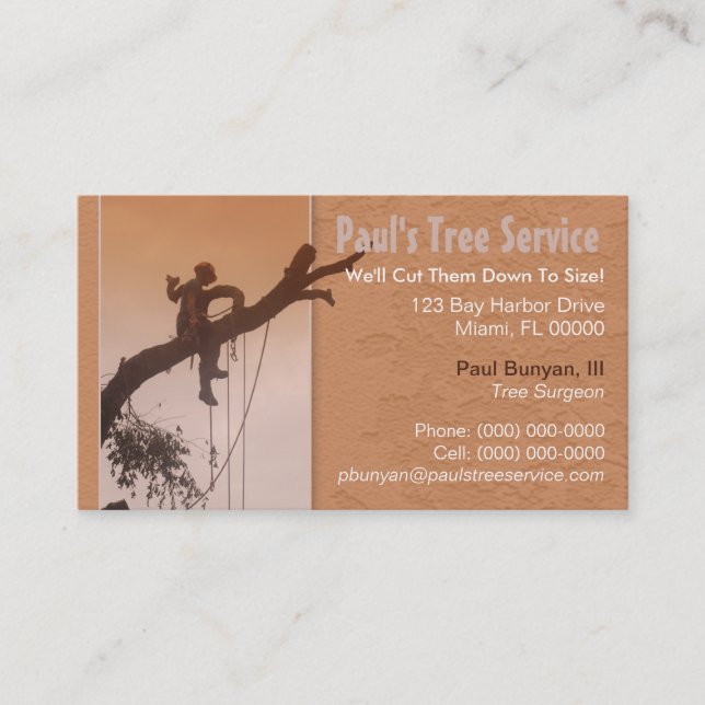 Tree Service Business Card (Front)