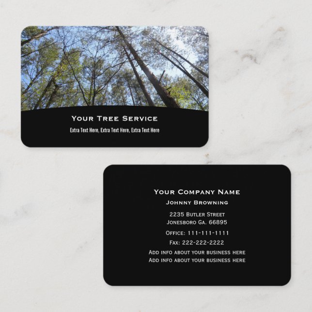 Tree Service Business Card (Front/Back)