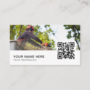 tree service business cards QR Code