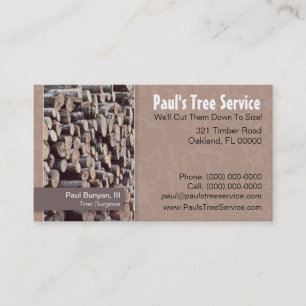 Tree Service/Firewood Business Card