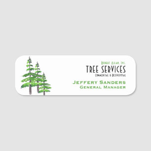 Tree Service Professional Name Tag