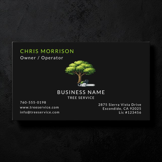 Tree Services Arborist  Business Card (Creator Uploaded)