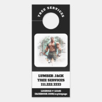 *~* Tree Services QR Lumber Jack Door
