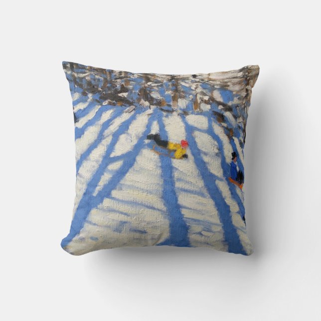 Tree shadows Morzine Cushion (Front)