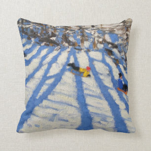Tree shadows Morzine Cushion