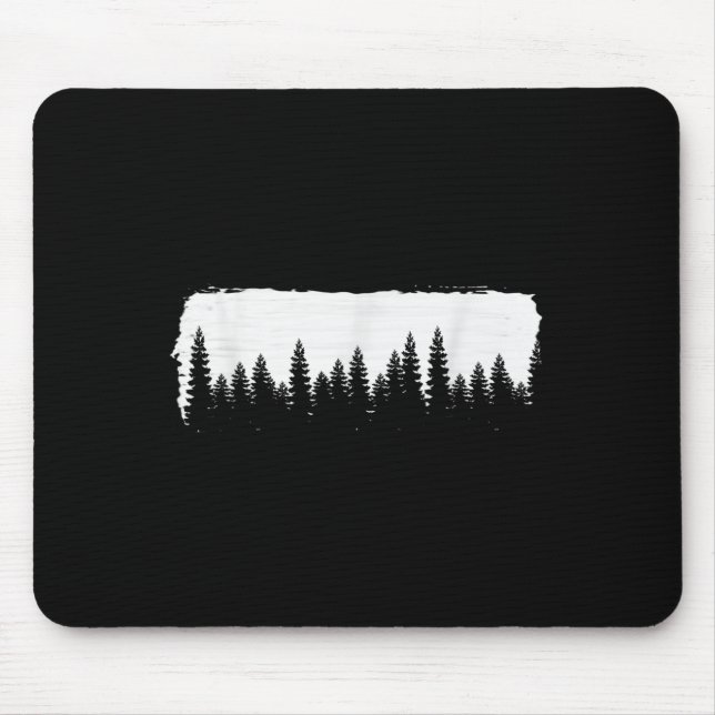 Tree Shirt, Organic Cotton Forest, Screen Graphic  Mouse Mat (Front)