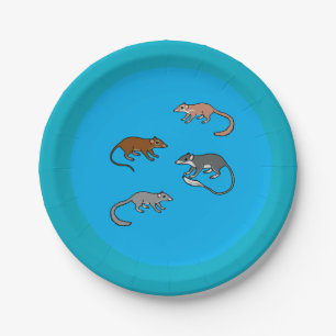 Tree Shrews Paper Plate