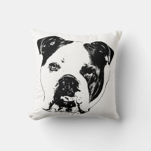 Tree-Side Bulldog Pillow