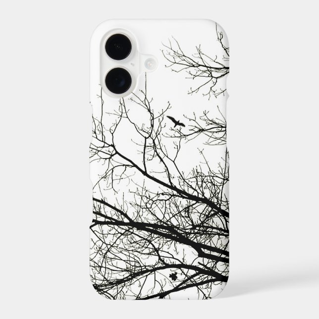 Tree Silhouette Flying Bird (Back)