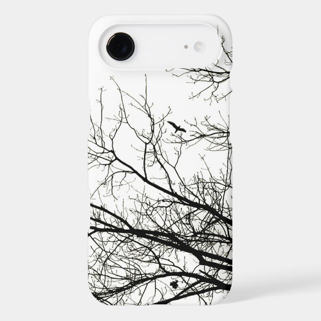 Tree Silhouette Flying Bird Case-Mate iPhone Case (Back)