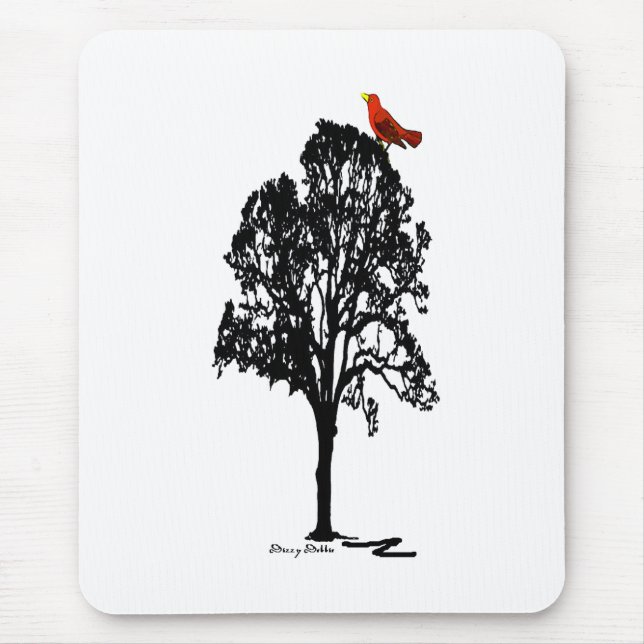 Tree silhouette Mouse Pad (Front)