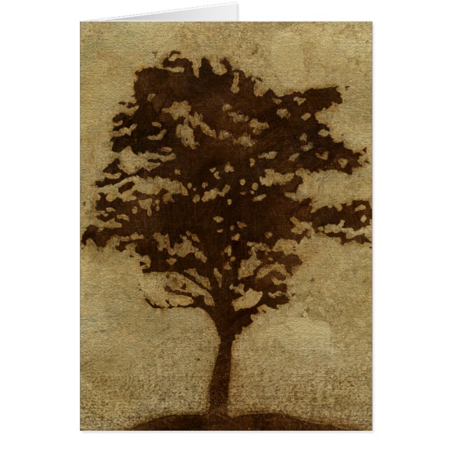 Tree Silhouette on Bronze Background (Front)
