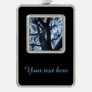 Tree Silhouette Photograph Customisable Ornament