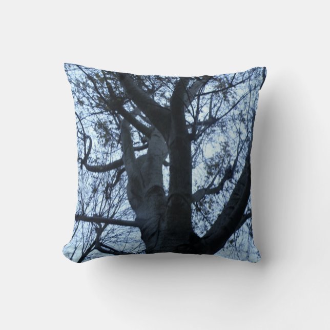 Tree Silhouette Photograph Pillow (Front)