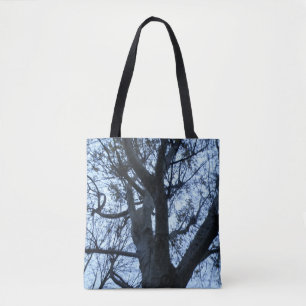 Tree Silhouette Photograph Tote Bag