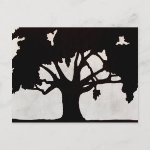 Tree Silhouette Postcard