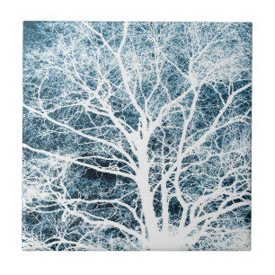 Tree silhouette tile