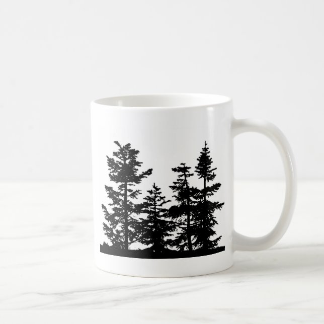 Tree Silhouettes Coffee Mug (Right)