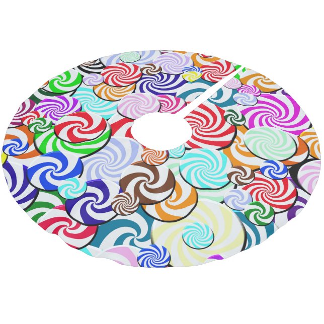 Tree Skirt - Candy Collage (Angled)