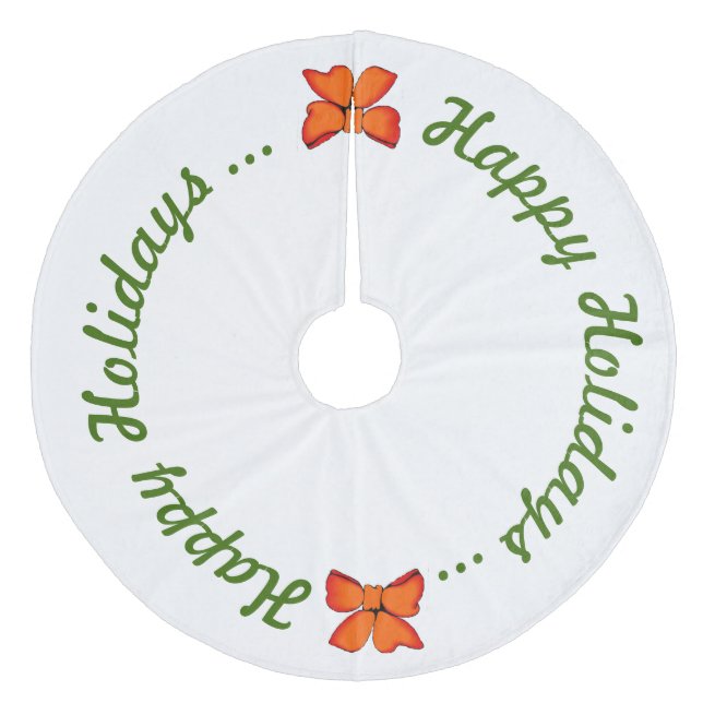 Tree Skirt - Happy Holidays (Front)