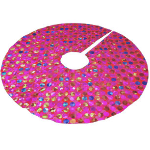 Tree Skirt Polka Dots Sparkley Jewels