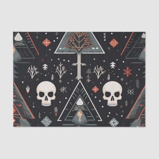  Tree & Skull Gift Tissue Paper (Front)