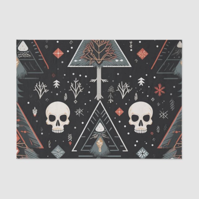  Tree & Skull Gift Tissue Tissue Paper (Front)