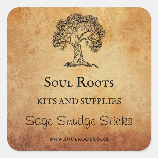 Tree Smudging Stick Product Labels (Front)