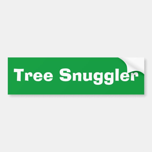 Tree Snuggler Bumper Sticker (Front)