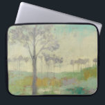 Tree Stand Laptop Sleeve<br><div class="desc">Tree Stand II by Jennifer Goldberger. Features trees in muted colours against a green background.</div>