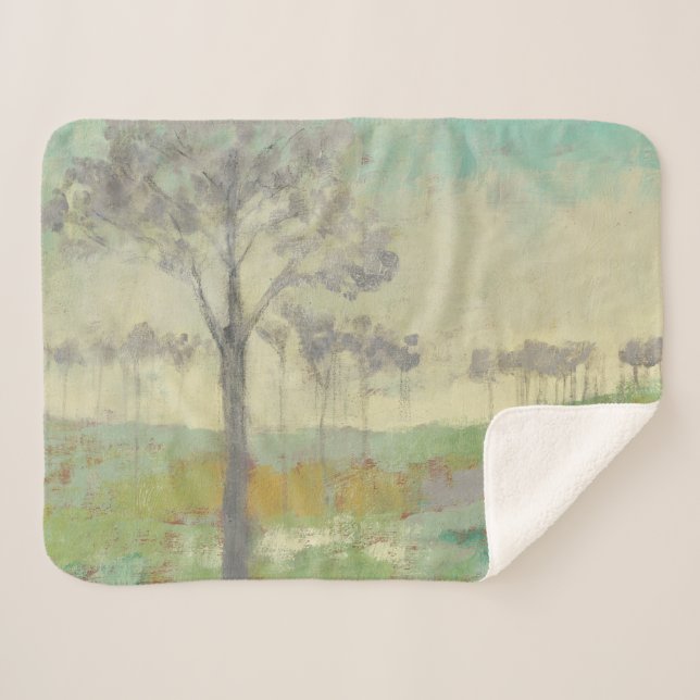 Tree Stand Sherpa Blanket (Front (Horizontal))