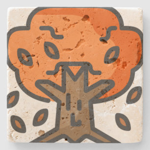 tree stone coaster