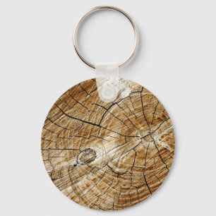 Tree Stump Key Ring