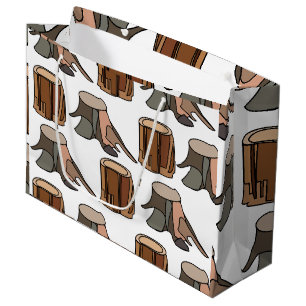 Tree Stump Large Gift Bag