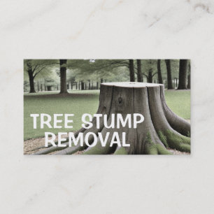 Tree Stump Removal Business Card