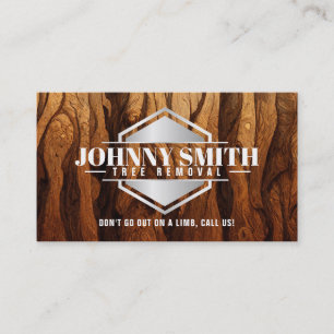 Tree Stump Removal Slogans Business Cards