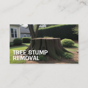 Tree Stump Removals Business Card