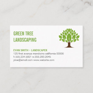 Tree Stylised Logo Business Card