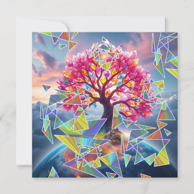 Tree Sunrise Holiday Card (Front)
