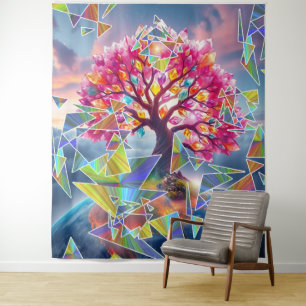 Tree Sunrise Tapestry