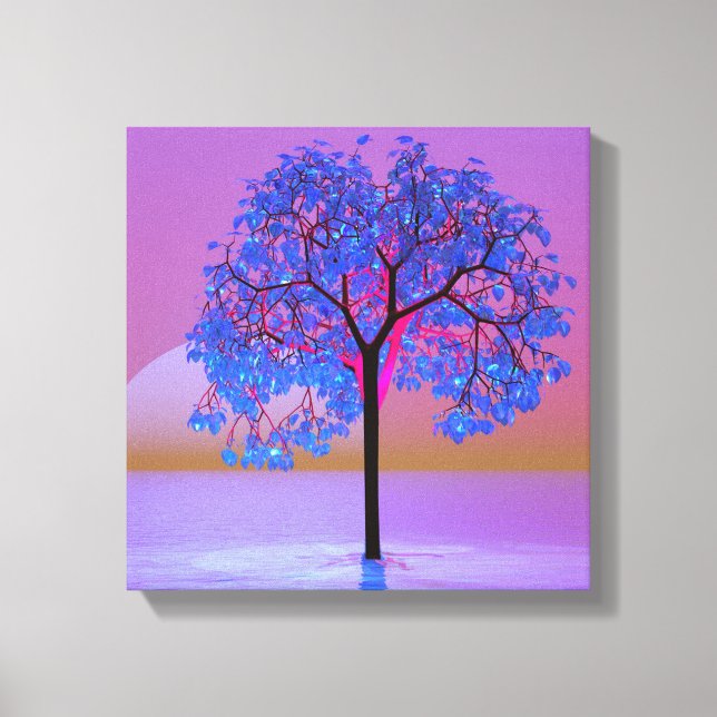 Tree Sunset Canvas Print (Front)