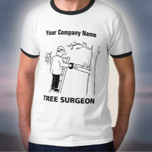 Tree Surgeon Arboreal Services Cartoon T-Shirt