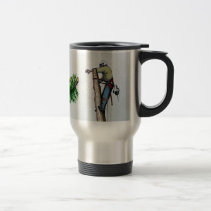 Tree Surgeon Arborist at work present Travel Mug