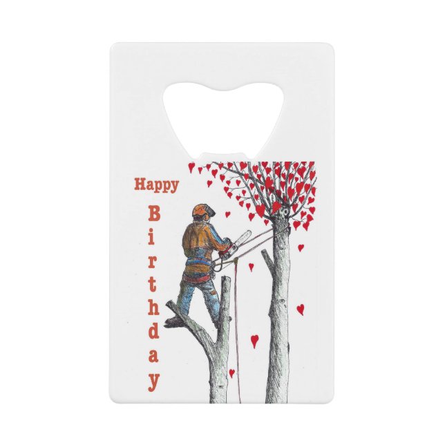 Tree surgeon Arborist Birthday Card (Front)