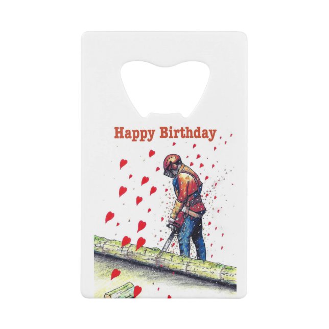 Tree surgeon Arborist Birthday Card (Front)