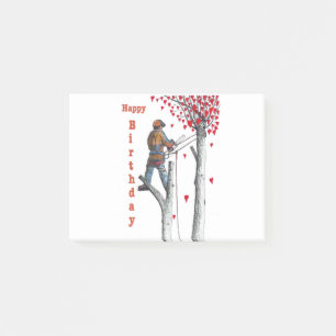 Tree surgeon Arborist Birthday Card Post-it Notes