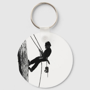 Tree Surgeon Arborist christmas present gift Key Ring