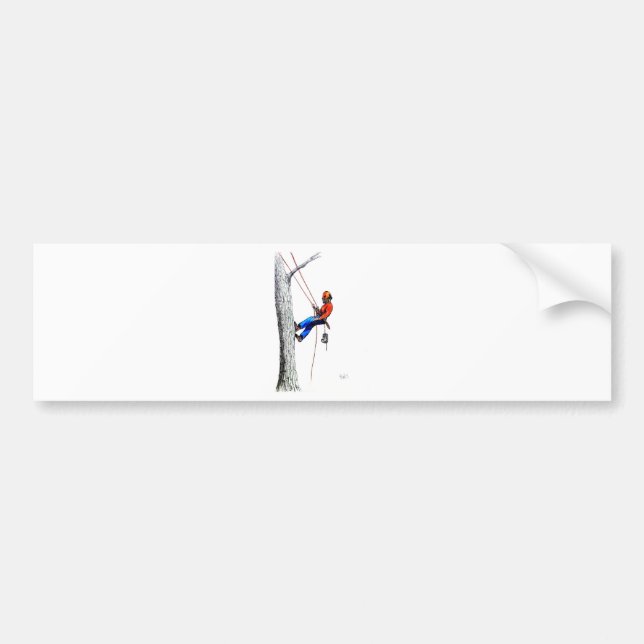 Tree Surgeon Arborist Forester Bumper Sticker (Front)