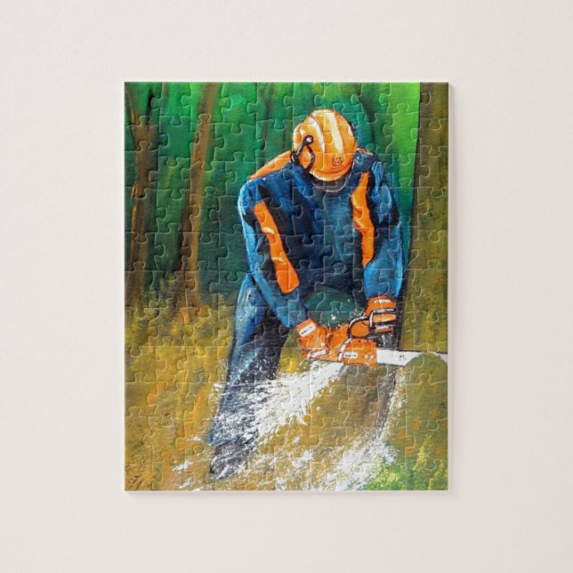 Tree Surgeon Arborist Forester Jigsaw Puzzle (Vertical)