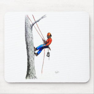 Tree Surgeon Arborist Mouse Mat